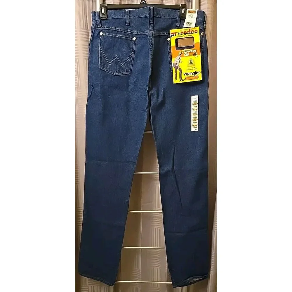 NWT Wrangler Men's Cowboy Cut® Original Fit Prewashed Indigo Jeans 13MWZPW 36x38